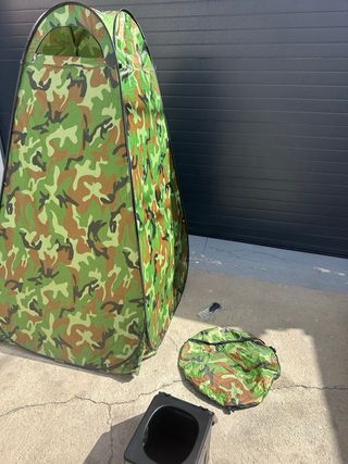 Tienda de campaña camuflaje pop-up y bater portati
