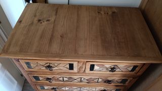 Dormitorio estilo mejicano de madera y marmol