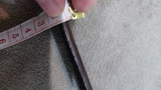 Cinturón serraje bobino y PU Marrón 120cm
