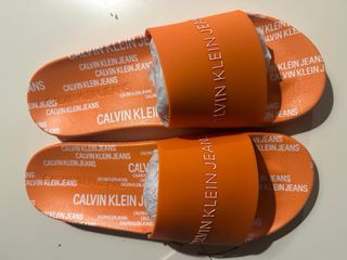 Chancla Calvin Klein Jeans Naranja