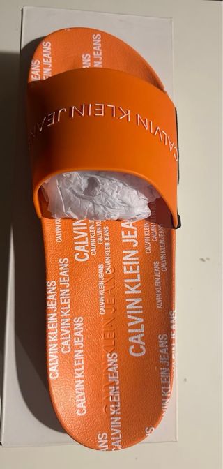 Chancla Calvin Klein Jeans Naranja