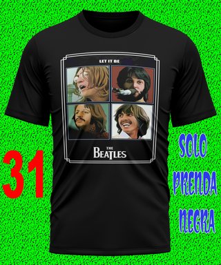 4 THE BEATLES CAMISETA LENNON POP MUSICA TEXTALLA