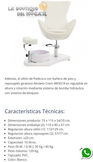 Sillon pedicura