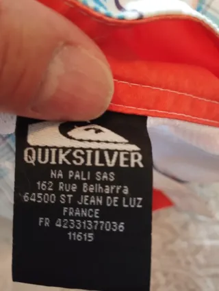 Pantalón corto Quiksilver cuadros talla M