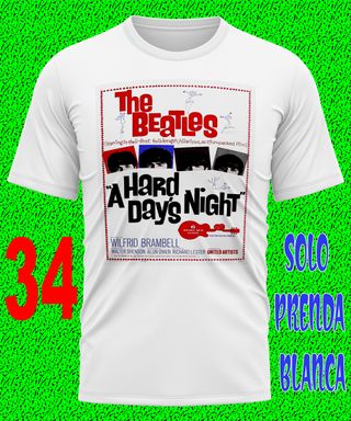 5 THE BEATLES CAMISETA LENNON POP MUSICA TEXTALLA