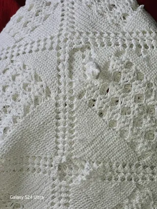 Colcha blanca arreglo facil .matrimonio.(Dalia)