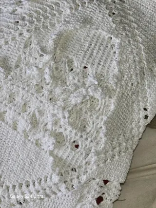Colcha blanca arreglo facil .matrimonio.(Dalia)