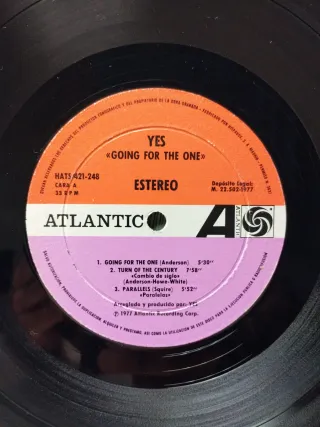 Vinilo Yes - Going For The One