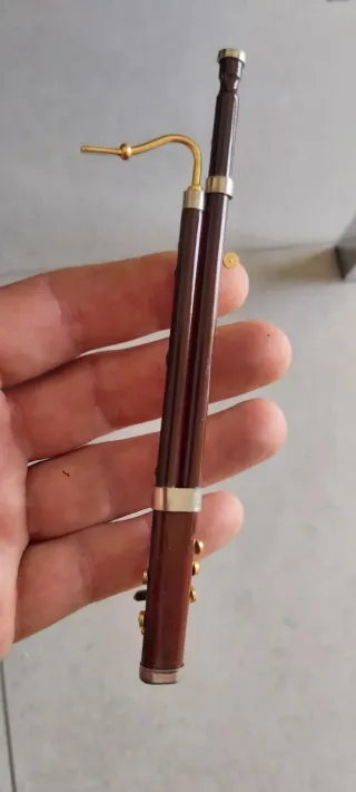 Fagot miniatura madera decorativa