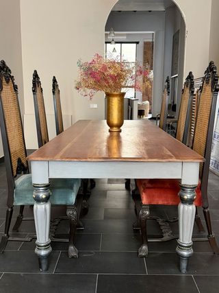 Mesa Comedor Madera Maciza 3M + 6 Sillas