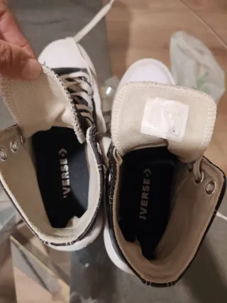 Converse negras plataforma