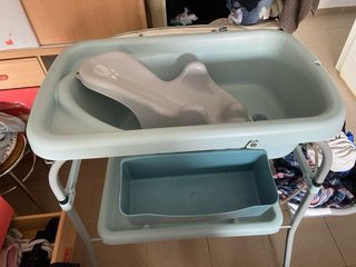 Bañera cambiador bebé con accesorios