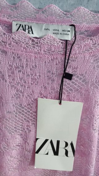 Blusa Talla L De Zara, Color rosa