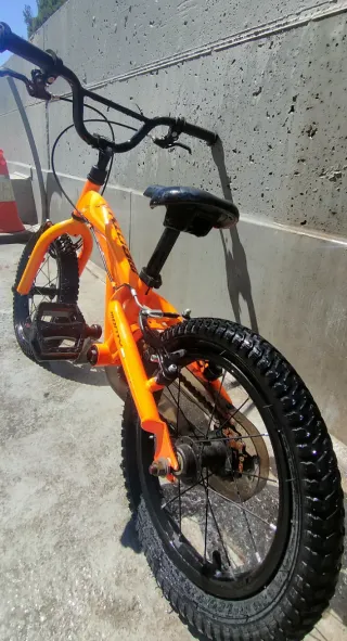 Bicicleta infantil Monty 102 naranja