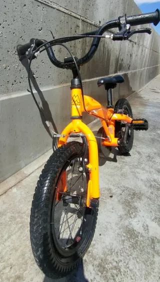 Bicicleta infantil Monty 102 naranja