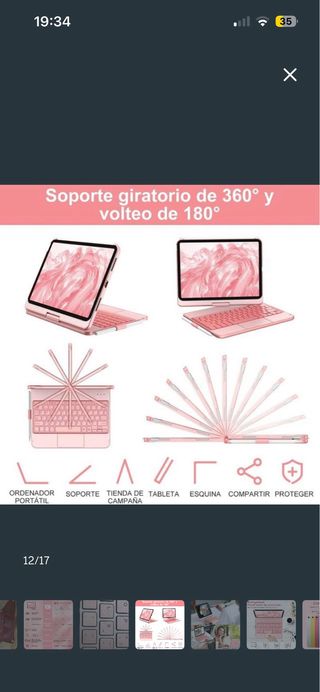 Funda con teclado y pen para iPad 11