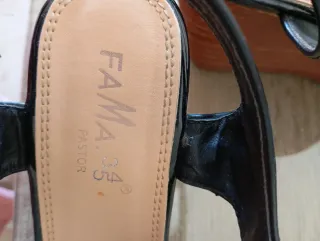 Sandalias FAMA PASTOR Negras Talla 37