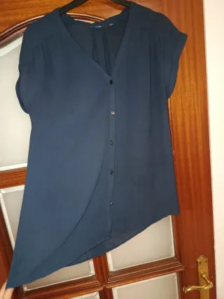 Blusa Kiabi azul mujer