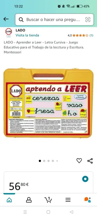 Juego LADO Aprendo a Leer Ref. 301