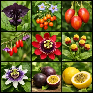 Vários pacotes de sementes selecionados