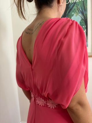 Vestido invitada rosa