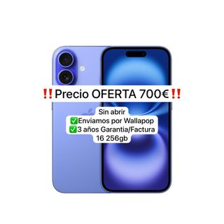 iPhone 16 256GB Blu NON APERTO