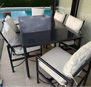 Mesa y 6 Sillas de Jardín