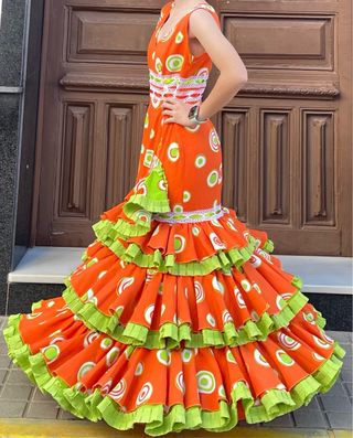Traje de flamenca talla 36-38
