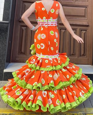 Traje de flamenca talla 36-38