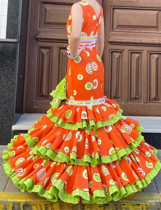 Traje de flamenca talla 36-38