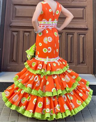 Traje de flamenca talla 36-38