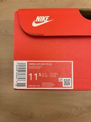 Nike Air Max Plus Tn Nero Bianco EUR 44