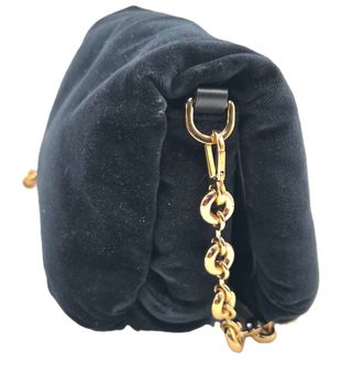 Bolso Loewe Goya Puffer Negro Dorado