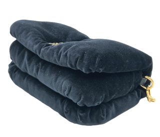 Bolso Loewe Goya Puffer Negro Dorado