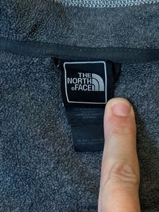 Grey The North Face full zip fleece jacket