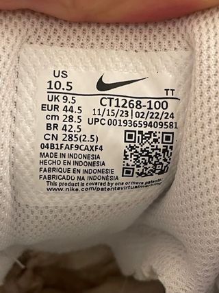 Nike Air Max 95 Essential Bianche EUR 44.5