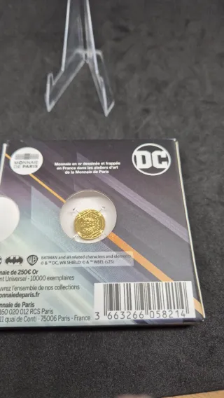 Moneda de oro Batman Justice 2025