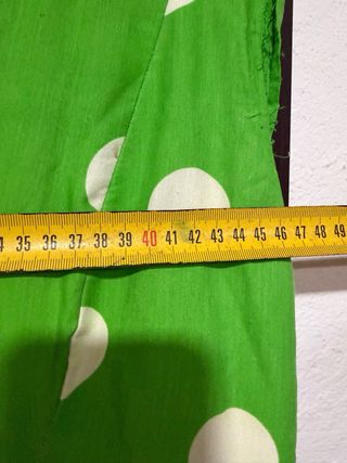 Traje Flamenca Verde Lunares Blancos