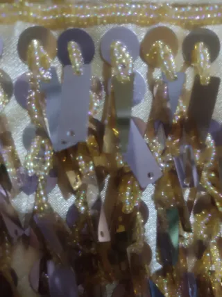 Bolso de mano fiesta lentejuelas y cuentas cristal