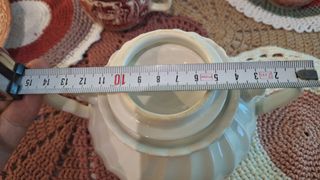 Azucarero de porcelana blanco