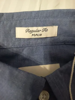 Camisa Gant Azul Regular Fit