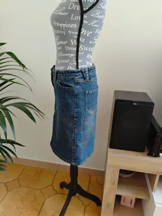 Gonna jeans vintage UPIM 42