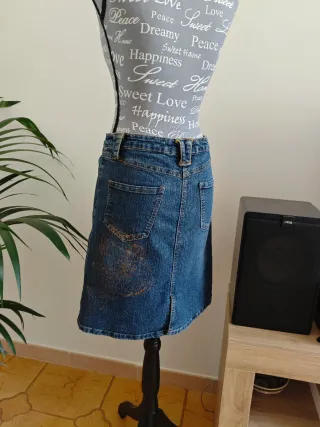 Gonna jeans vintage UPIM 42