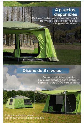 Tienda de campaña familiar Outsunny