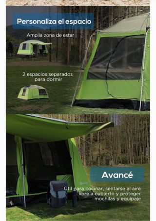Tienda de campaña familiar Outsunny