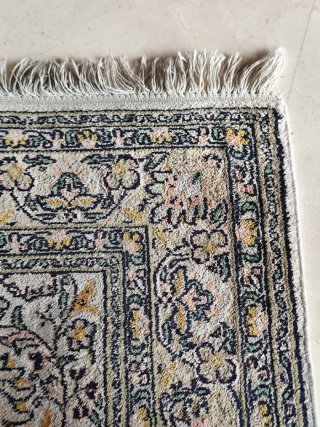 Alfombra Seda Cachemira Floral 124x80