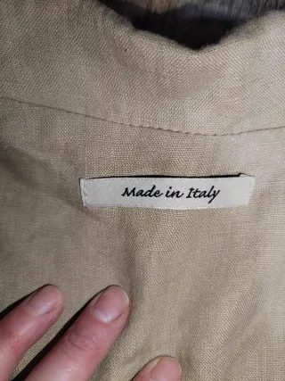 Completo donna puro lino blazer pantalone taglia L