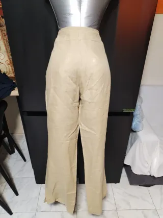 Completo donna puro lino blazer pantalone taglia L