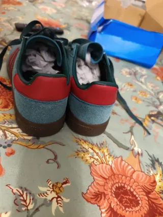Adidas de hacoo Spezial Zapatillas Teal y Rojo