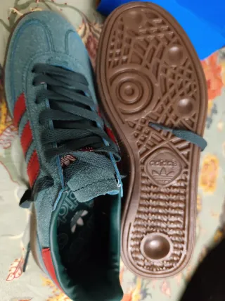 Adidas de hacoo Spezial Zapatillas Teal y Rojo